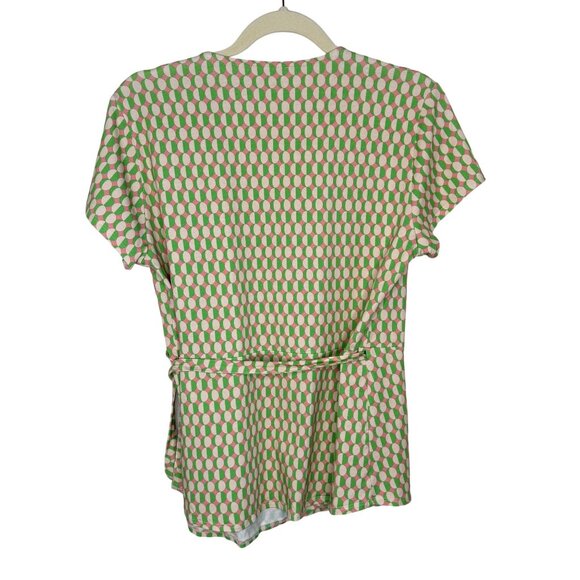 Kettlewell Geometric Print Wrap Top With Tie Waist, 12 - Picture 2 of 9